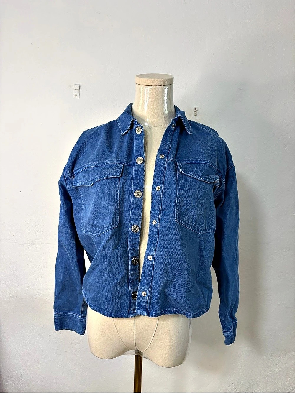 Zara Women's Denim Utility Jacket Size XS